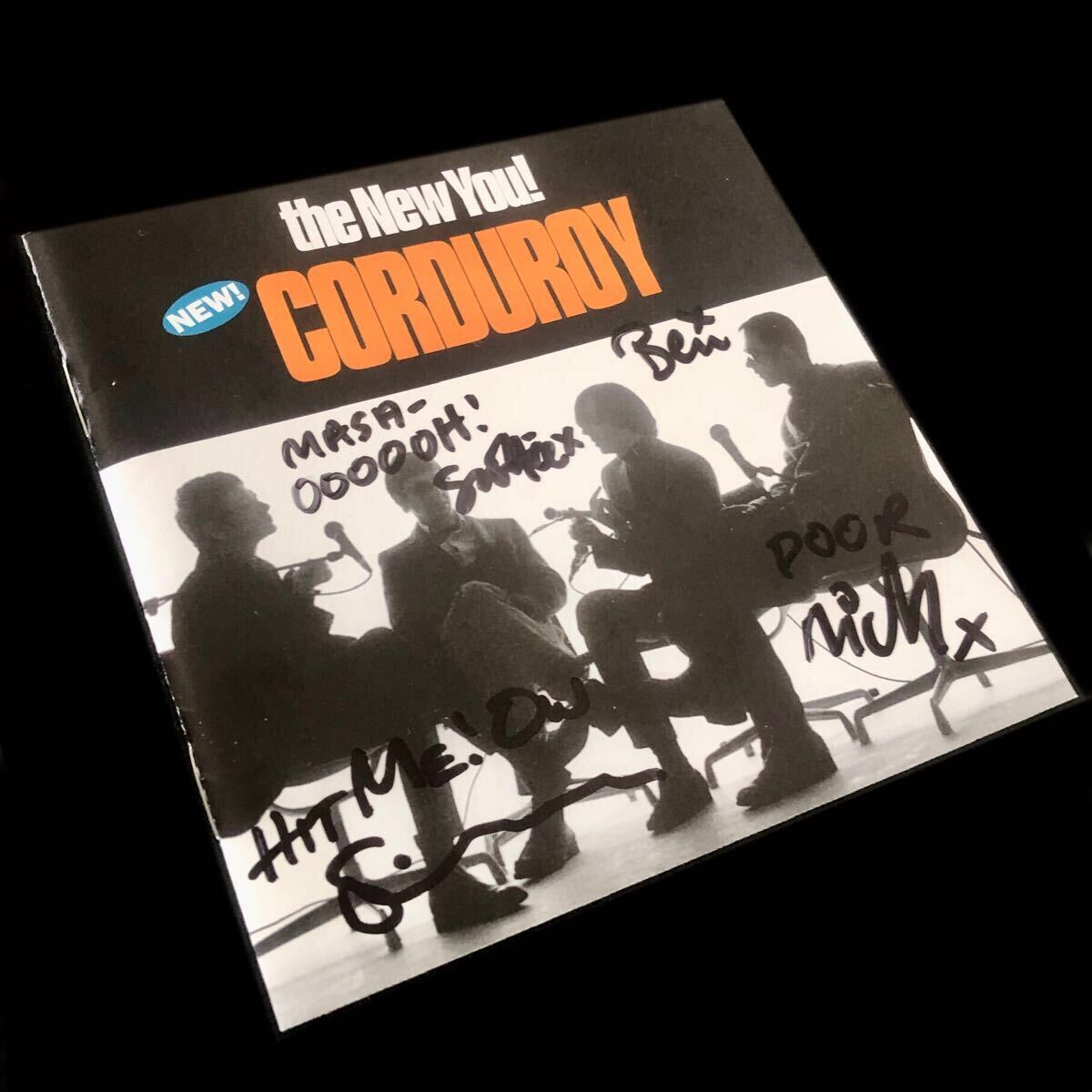 超貴重 メンバー4人 直筆サイン入り 廃盤CD「CORDUROY / THE NEW 超貴重 メンバー4人 直筆サイン入り 廃盤CD「CORDUROY / THE NEW
