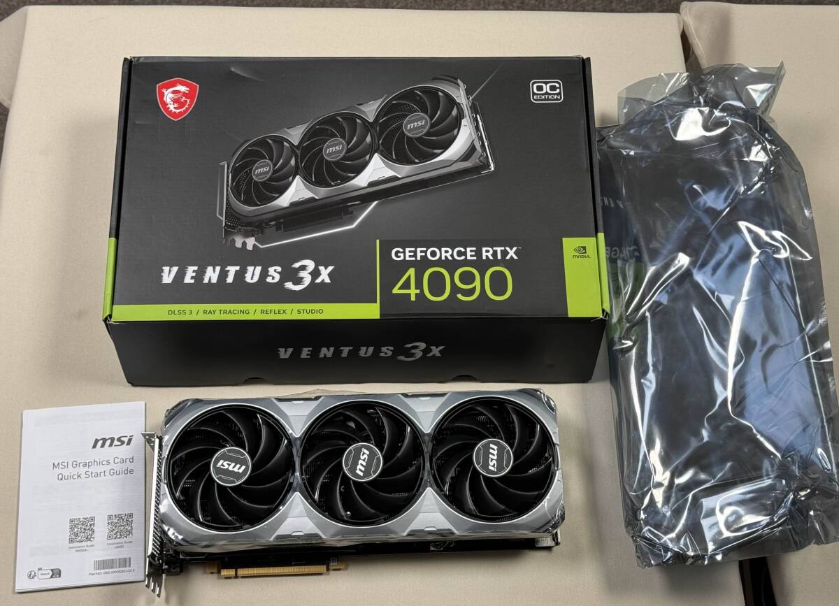 GeForce RTX4090 VENTUS 3X 24G 　付属品と箱無し GeForce RTX4090 VENTUS 3X 24G 付属品と箱無し GeForce RTX