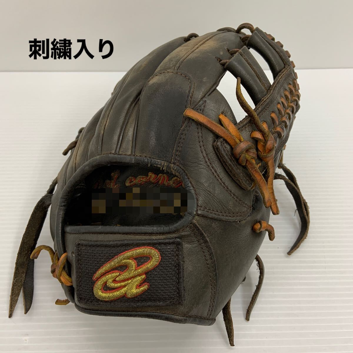 中古品 ドナイヤ Donaiya 硬式 内野手用グローブ DJIMS 刺繍入り 中古品 ドナイヤ Donaiya 硬式 内野手用グローブ DJIMS 刺繍入り
