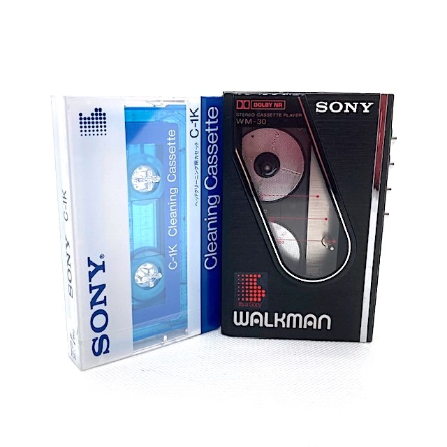 超美品 極上音質(zhì) 整備済高音質(zhì)完全動(dòng)作品 SONY ウォークマン WM-30 ブラック カセットケースサイズ SUPER SOUND C-1K付