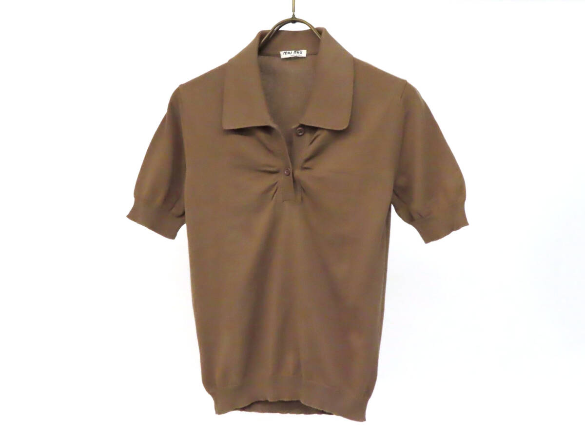 ミュウミュウ ポロシャツ 三越伊勢丹 | MIU MIU/ミュウミュウ通販 | コットンピケ