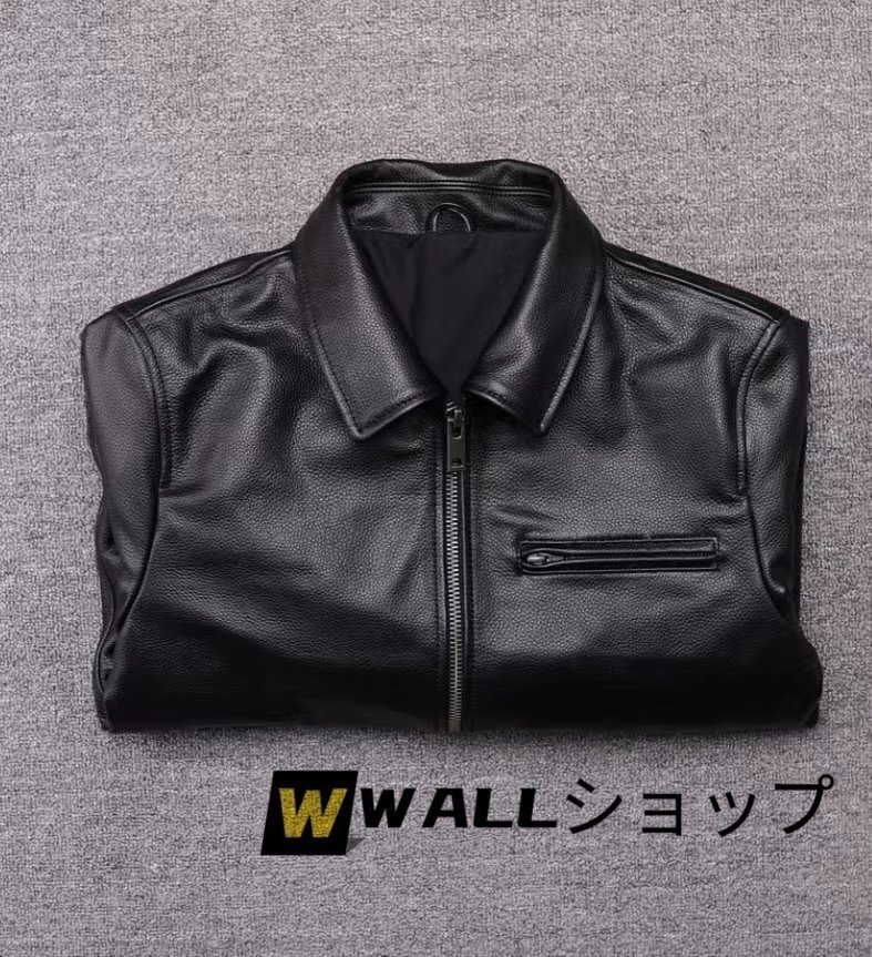 牛革 レザージャケット 本革 ライダースジャケット メンズファッション バイクジャケ ★サイズ選択可能