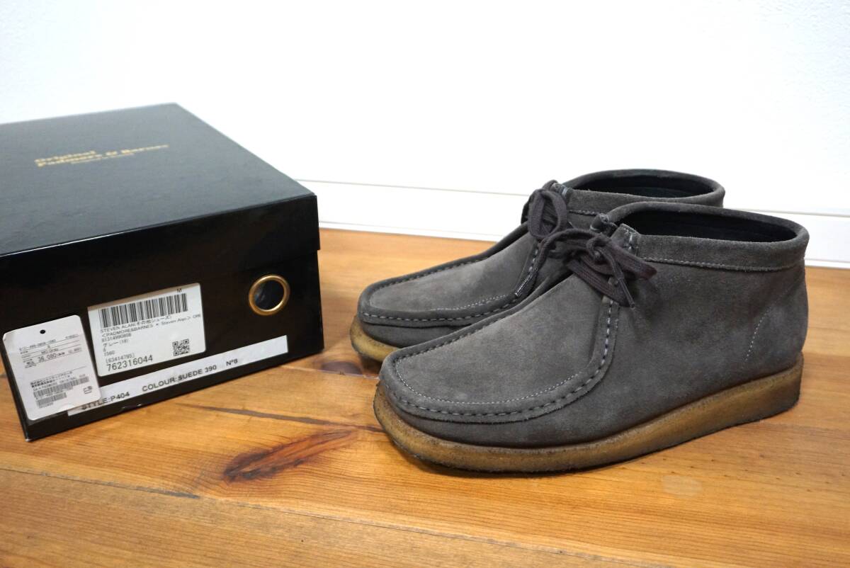 steven alan別注Padmore＆Barnes ORIGINAL SUEDE GREY 8 26.5cm位 _画像1