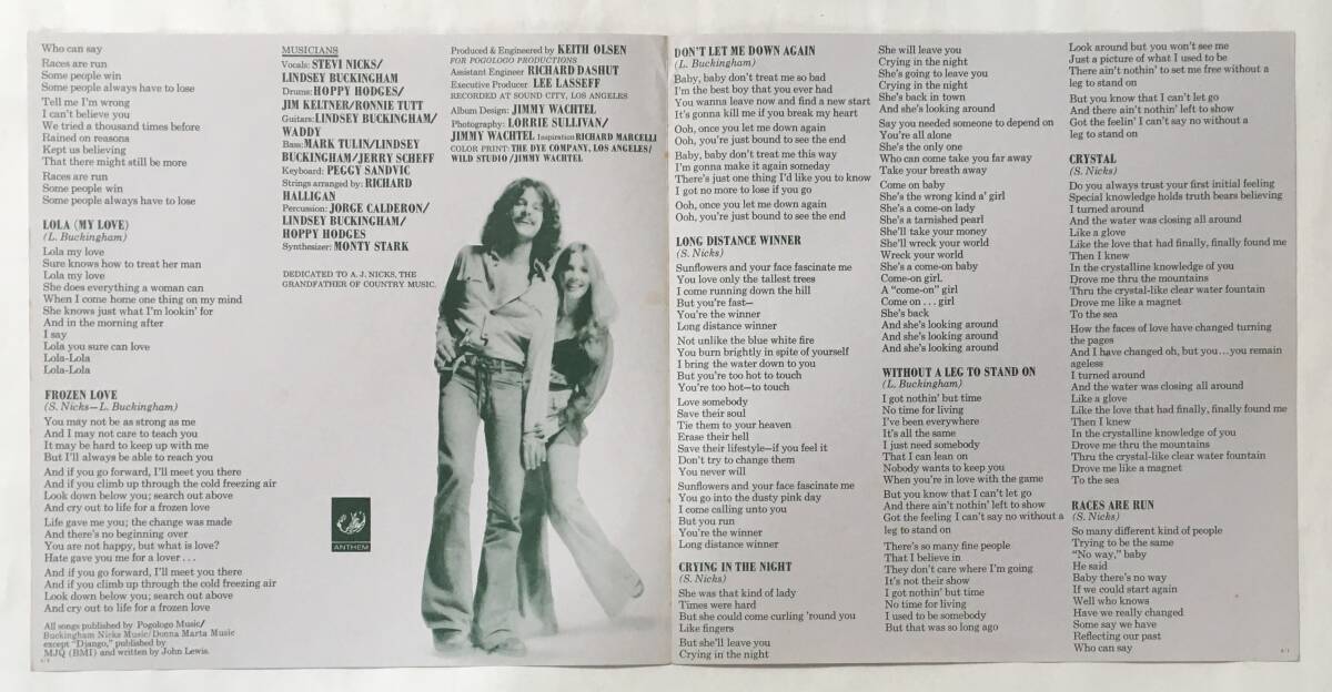 BUCKINGHAM NICKS BUCKINGHAM NICKS FLEETWOOD MAC_画像7