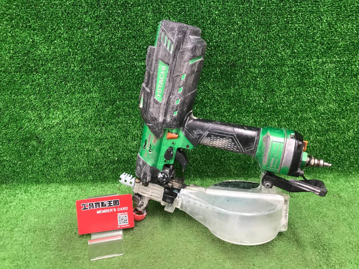 【中古品】★HiKOKI(日立工機) 41㎜高圧ねじ打機 スピード優先モデル メタリックグリーン WF4H3(SL)　IT5S33KA10Z4