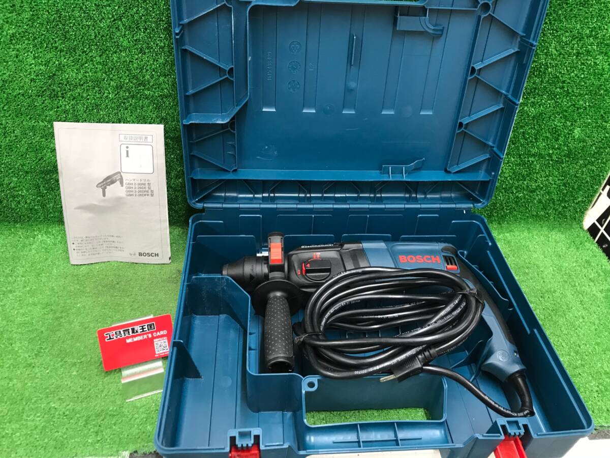 【中古品】★BOSCH(ボッシュ) SDSプラスハンマードリル特別セット(ハンマーチャック「652」付き)[GBH2-26REJ9]　/IT4HY121TV9A