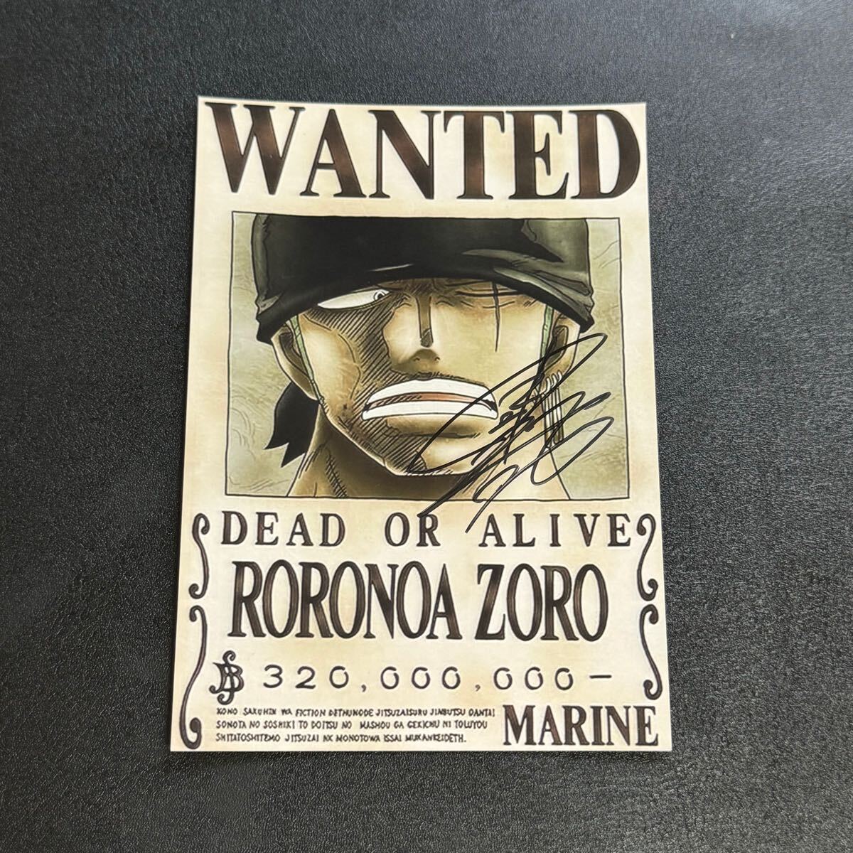 ONEPIECE ロロノア・ゾロ 中井 和哉 直筆サイン色紙 当選品 ワンピース 麦わら ストア オンライン ショップ Yahoo!オークション