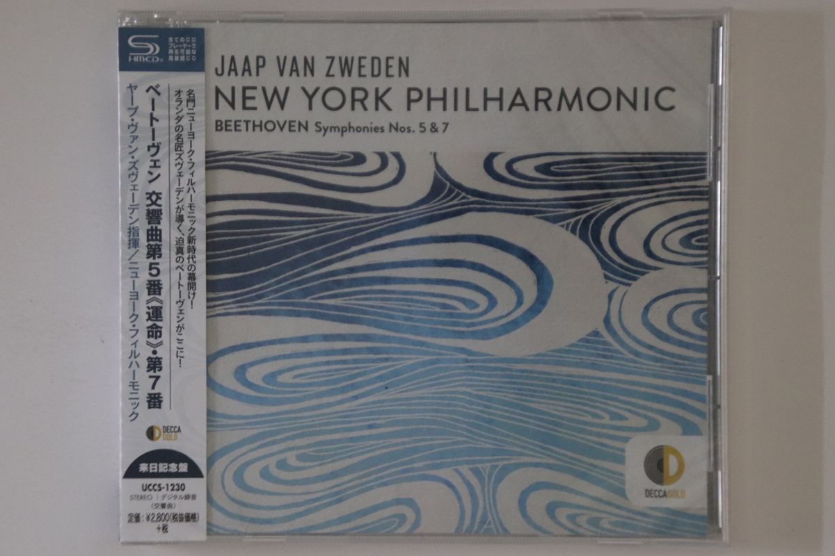 CD ヤープ・ヴァン・ズヴェーデン, ニューヨーク・フィル他 ベートーヴェン:交響曲第5番《運命》・第7番 SHM-CD プロモ 未開封 /00110