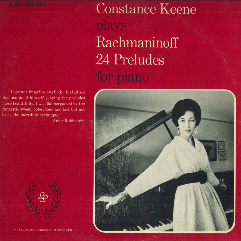 米2discs LP Constance Keene Rachmaninoff: 24 Preludes For Piano LP11 LAUREL PROTONE /00520