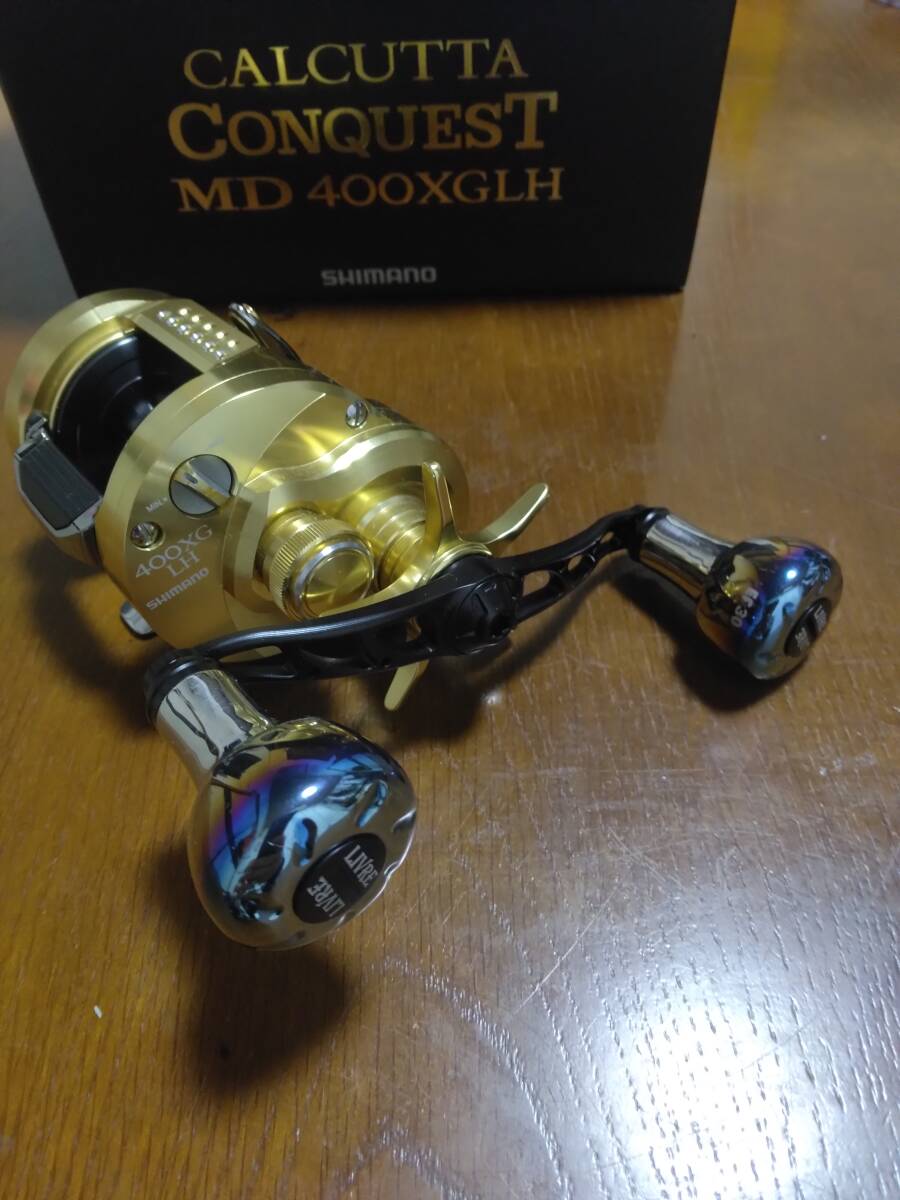 カルカッタコンクエストMD400XGLH リブレ クランク110 極美品 カルカッタコンクエストMD400XGLH リブレ クランク110 極美品