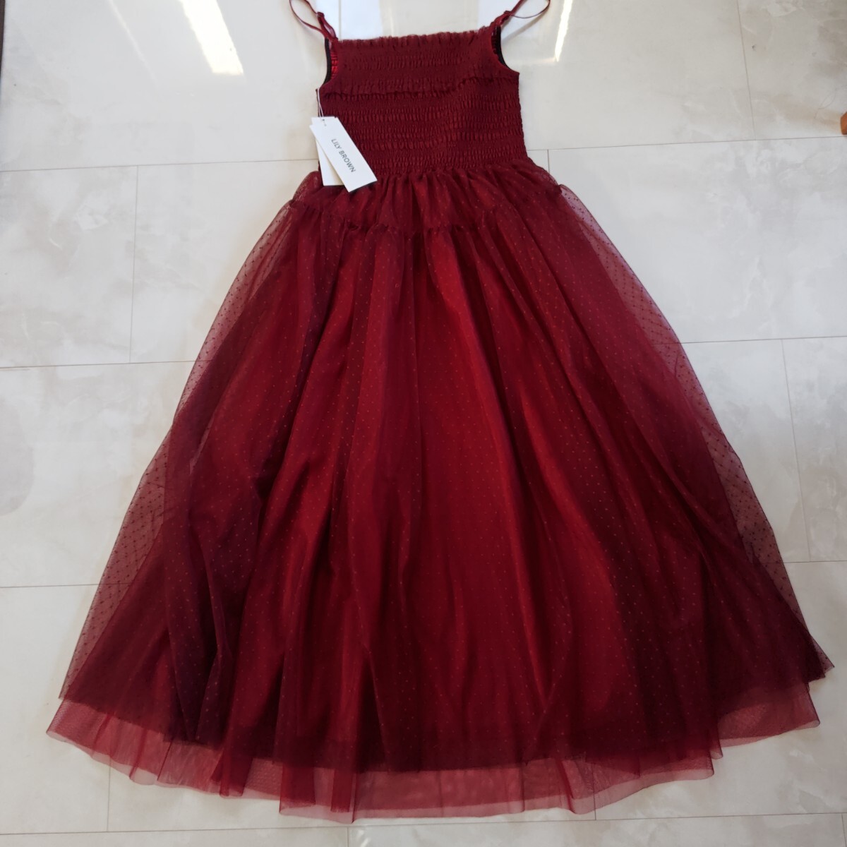 新品】LILY BROWN リリーブラウン チュールキャミワンピース