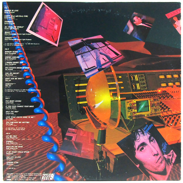 非売品2LP☆CBS/SONY POPULAR BEST 9 オリビア・ニュートン・ジョン ブルース・スプリングスティーン Promo XDAP 93031～2【HIDEKI HIROSE_画像3