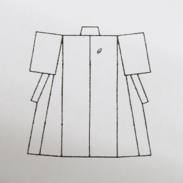  специальный отбор Ooshima эпонж белый Ooshima кимоно б/у натуральный шелк . casual . край имеется волна узор "теплый" белый темно синий цвет много цвет длина 159cm.66.5cm M кимоно север .A1132-4