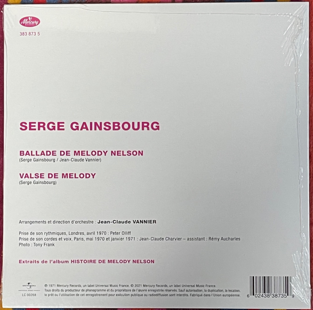 !_! нераспечатанный защита!Serge Gainsbourg - Ballad by Melody Nelson/Jane Birkin/ cell ju*gensb-ru/ мелодия -* Nelson. Ballade 