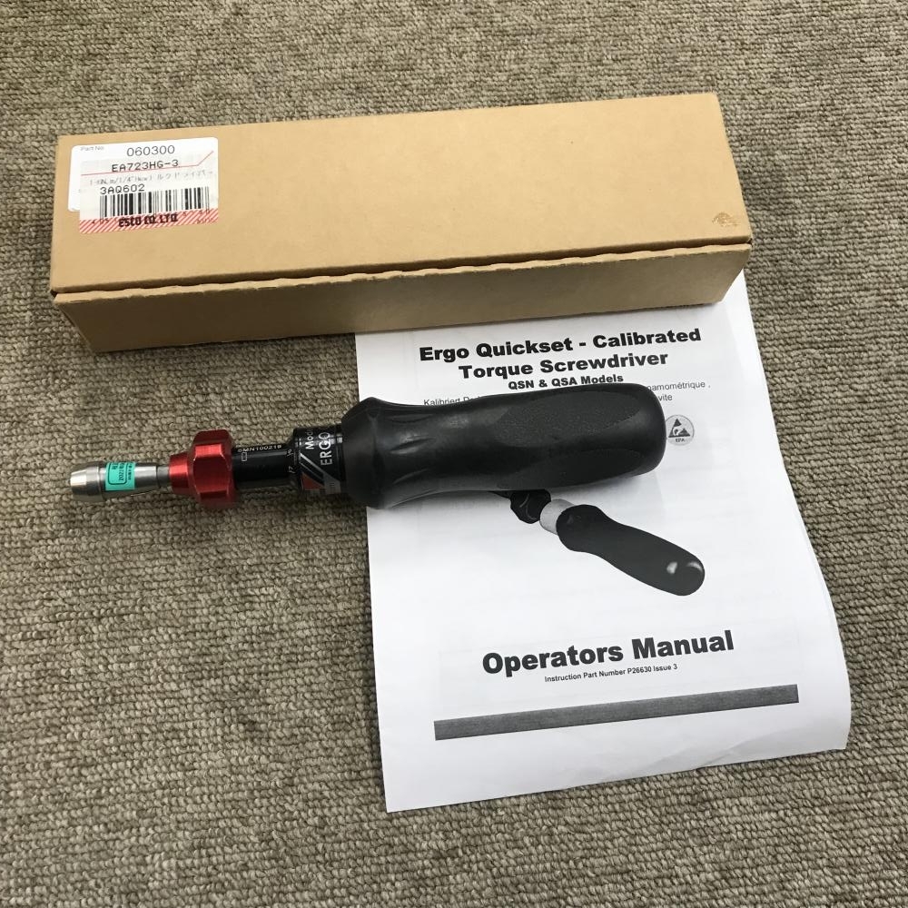 008●おすすめ商品・即決価格●エスコ 1-6N・m 1/4HEXトルクドライバー EA723HG-3