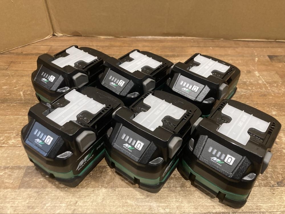 020♪未使用品・即決価格♪HiKOKI　ハイコーキ マルチボルトバッテリー　6個セット BSL36A18X　保管品の為傷汚れ有