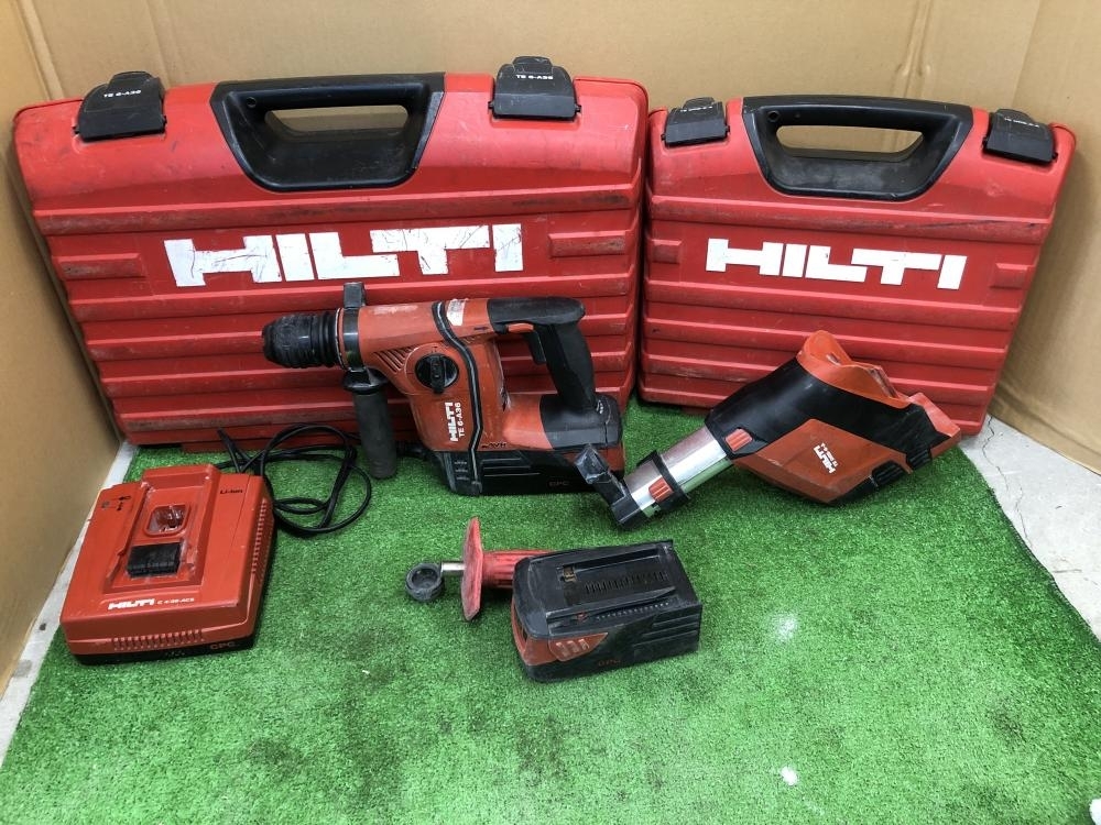 005▽おすすめ商品▽HILTI 36V 充電式ロータリーハンマドリル+集じんシステム TE6-A36、TEDRS-6-A バッテリ2個、充電器付