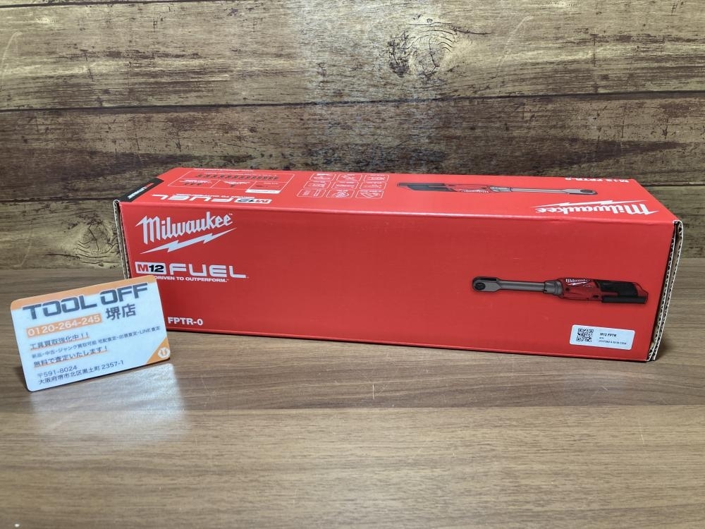 011◎未使用品◎Milwaukeeミルウォーキー パススルーラーチェットM12FPTR-0JP 専用ソケットアダプター付属※バッテリー充電器無し