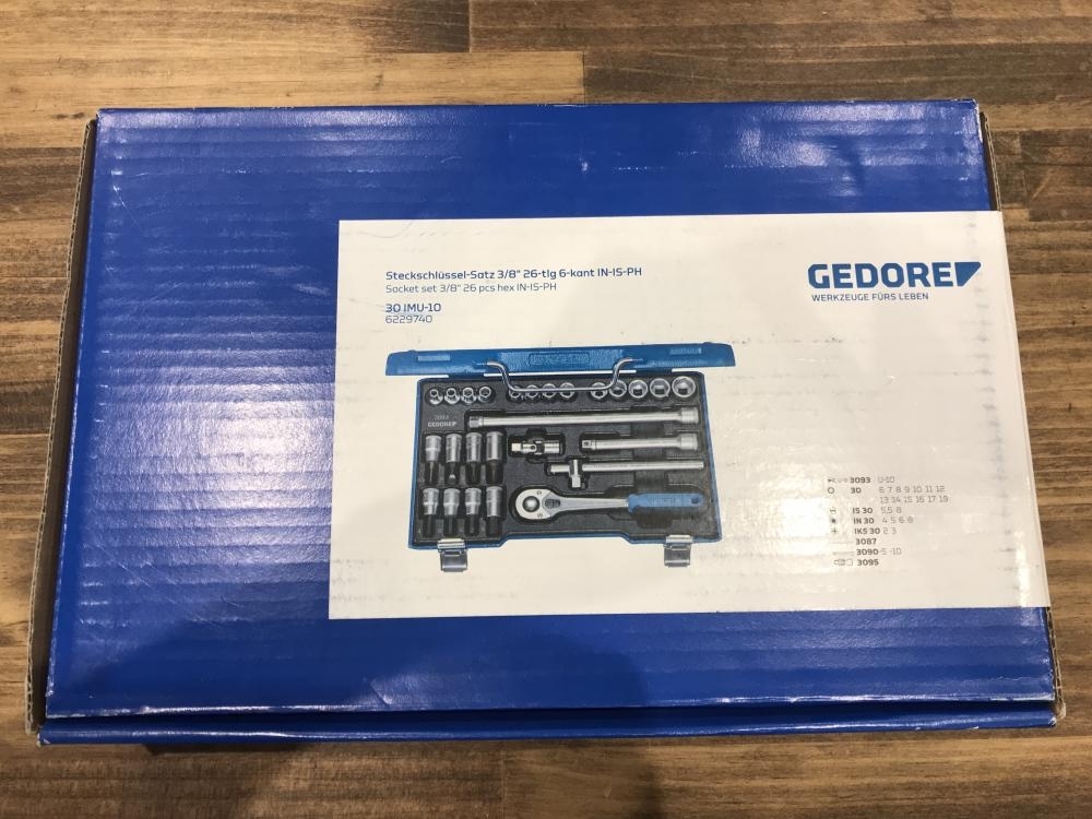 008●未使用品・即決価格●GEDORE 3/8ソケットレンチセット 30IMU-10