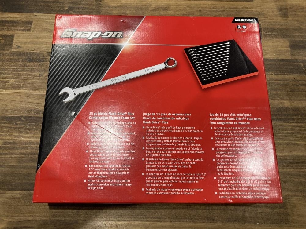 008●おすすめ商品●スナップオン コンビネーションレンチセット SOEXM01FMBR