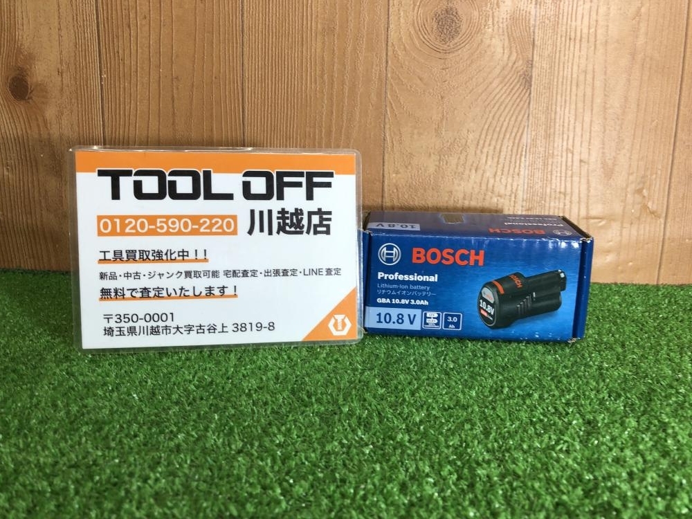 001♪未使用品♪ボッシュ BOSCH バッテリー GBA10.8V3.0Ah