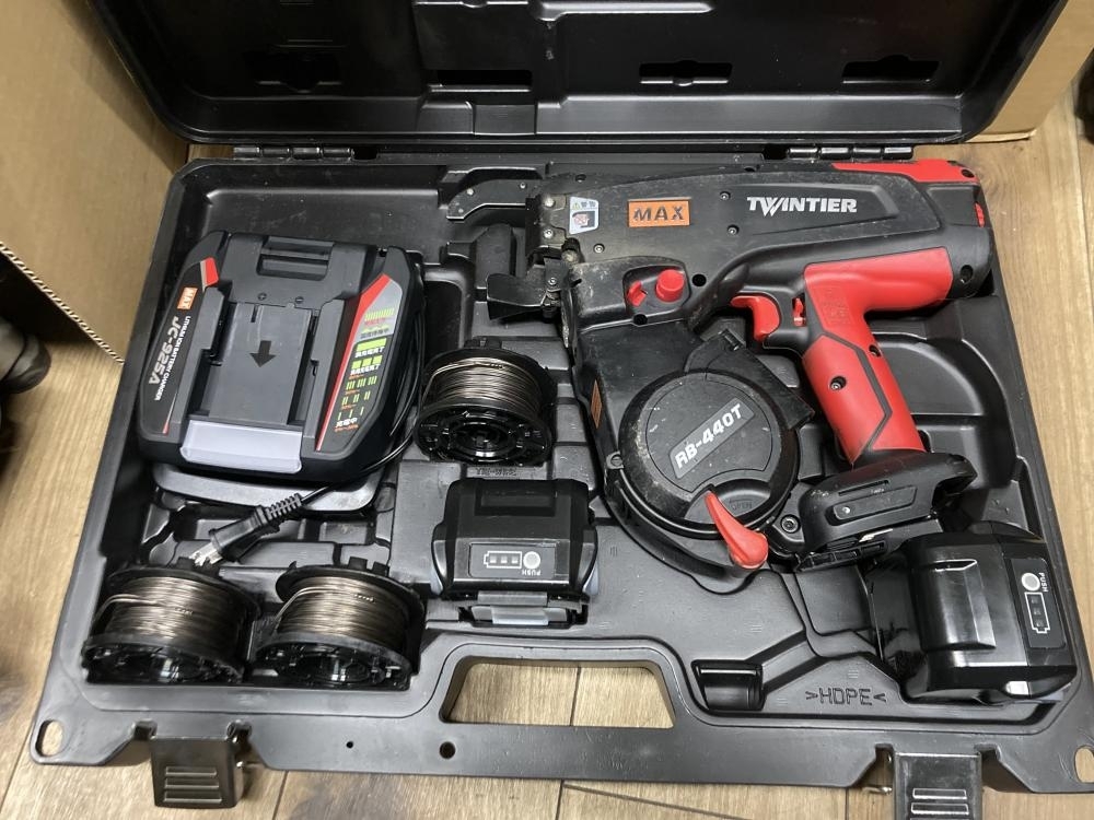 020♪おすすめ商品・即決価格♪MAX　マックス 充電式鉄筋結束機　ツインタイヤ RB-440T-B2C/1450A　現状品