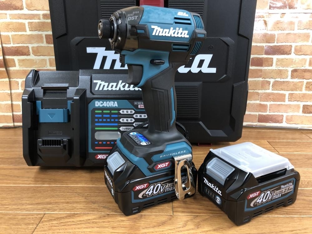 003☆未使用品☆マキタ 充電式インパクトドライバ TD002GRDX 本体+充電器+バッテリ2個 40Vmax