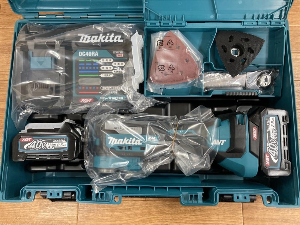 003☆未使用品☆マキタ 充電式マルチツール TM001GRDX 本体+充電器+バッテリ2個 40Vmax