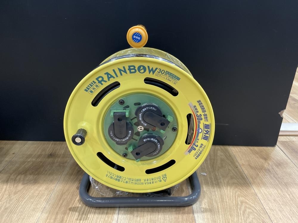 021■未使用品■畑屋 レインボーリール BE-30K 箱無し、ドラム部分ゆがみあり