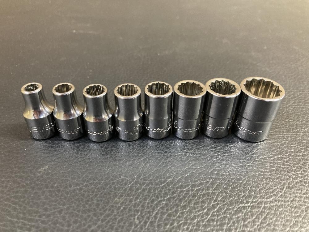 007◇おすすめ商品◇Snap-On 12角 1/4シャローソケット 美品 TMD6D~16D 8個セット
