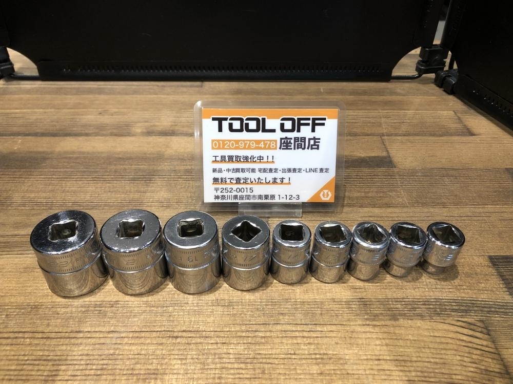 024▼おすすめ商品▼Snap-on ソケット9点 FM22、21、19、17、14、13、12、10、8