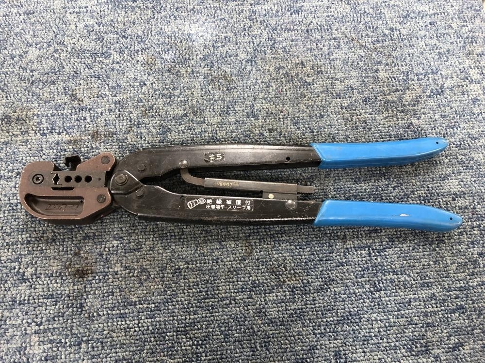 005▽おすすめ商品▽IZUMI 5号 絶縁被覆付圧着端子 手動片手式工具 5号