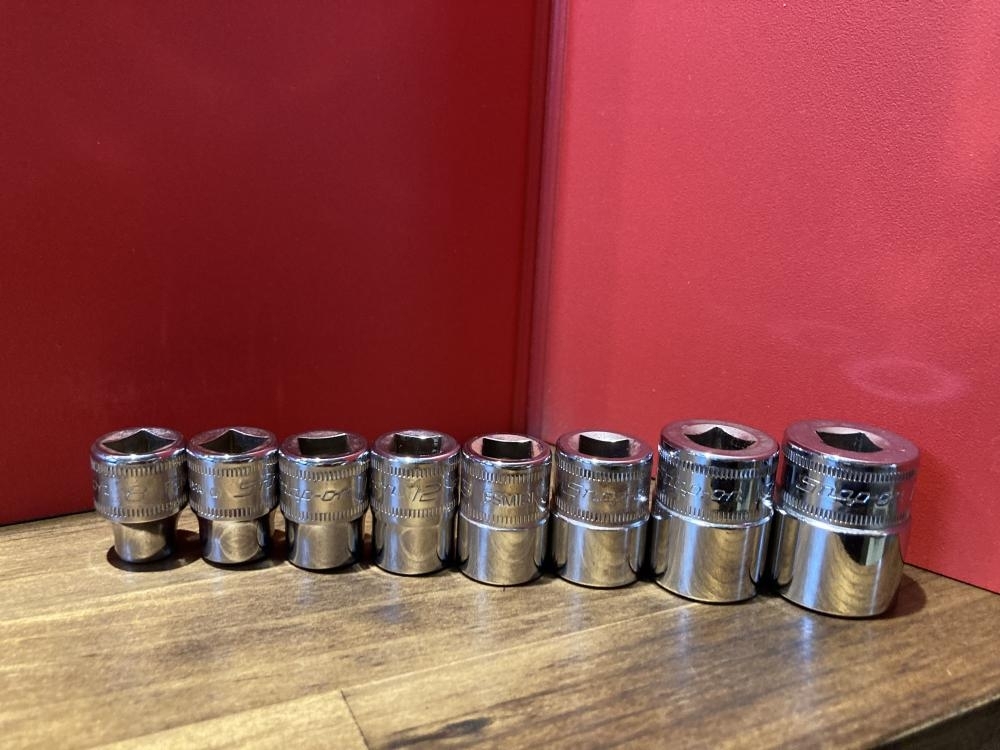 004★おすすめ商品★スナップオン Snap-on 3/8シャローソケット FSM81/101/111/121/131/141/171/ 191 8個 8・10～14・17・19mm