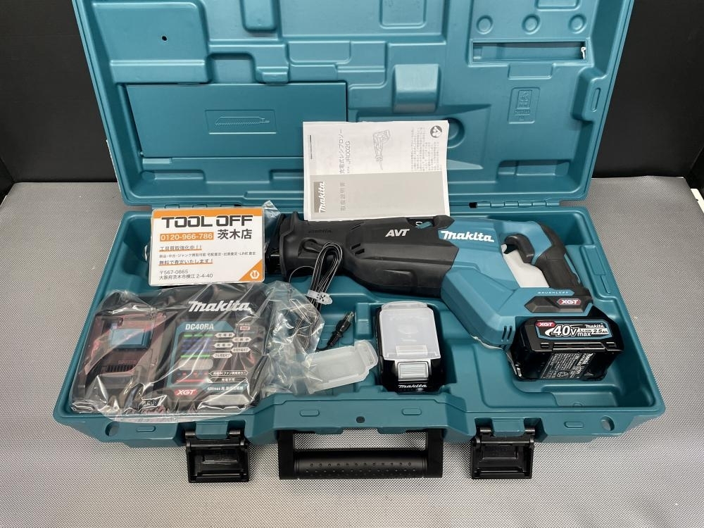 015●未使用品・即決価格●makita 40Vmax充電式レシプロソ- JR002GRDX バッテリー×2　充電器×1