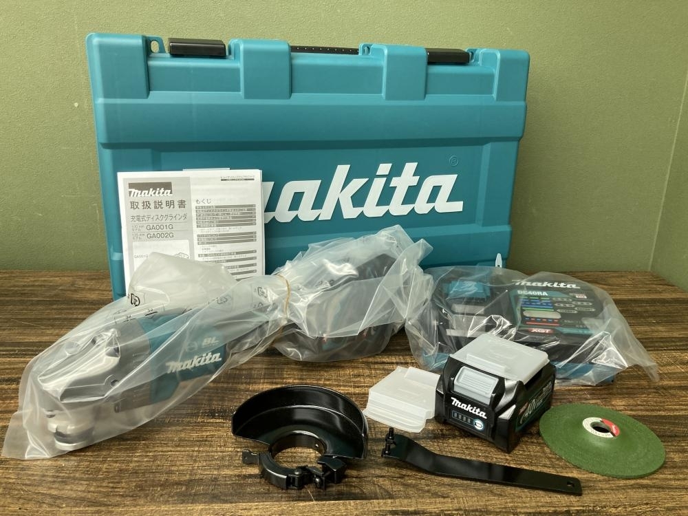 022●未使用品・即決価格●makita マキタ 40Vmax充電式100㎜ディスクグラインダ GA001GRDX