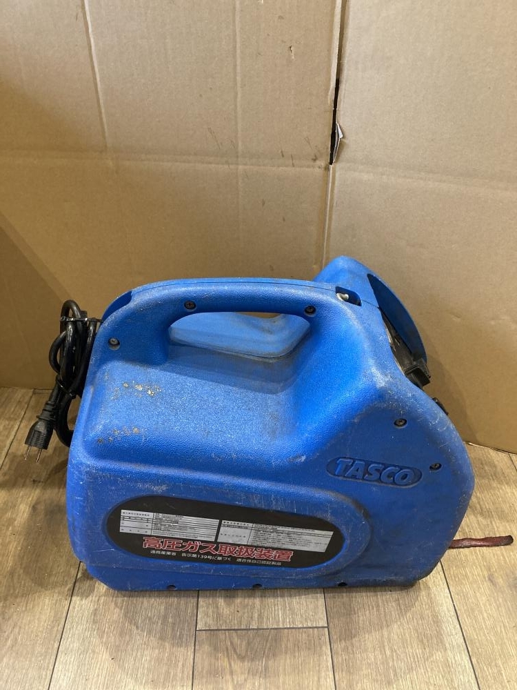 020♪ジャンク品・即決価格♪タスコ　イチネン 冷媒回収装置 ツインサンダ220　*通電確認のみ ゲージ部割れ有