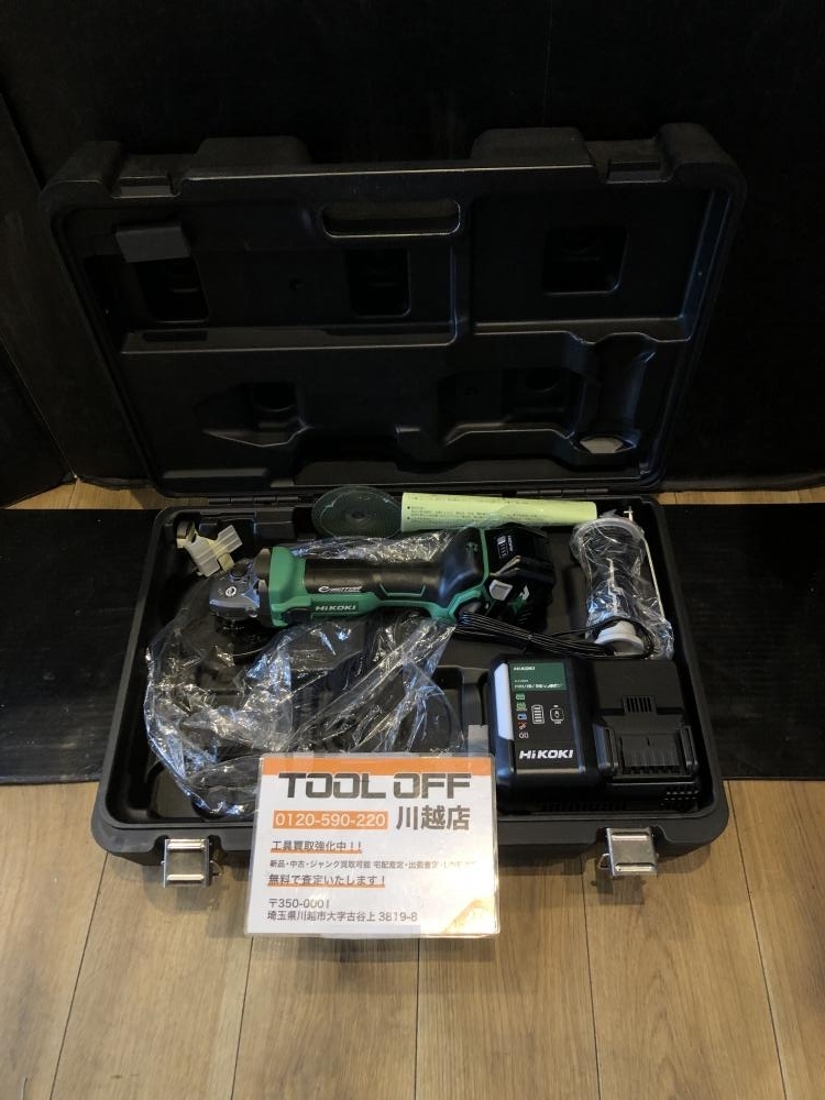 001♪未使用品♪ハイコーキ HiKOK 100mmコードレスディスクグラインダ G3610DA XP
