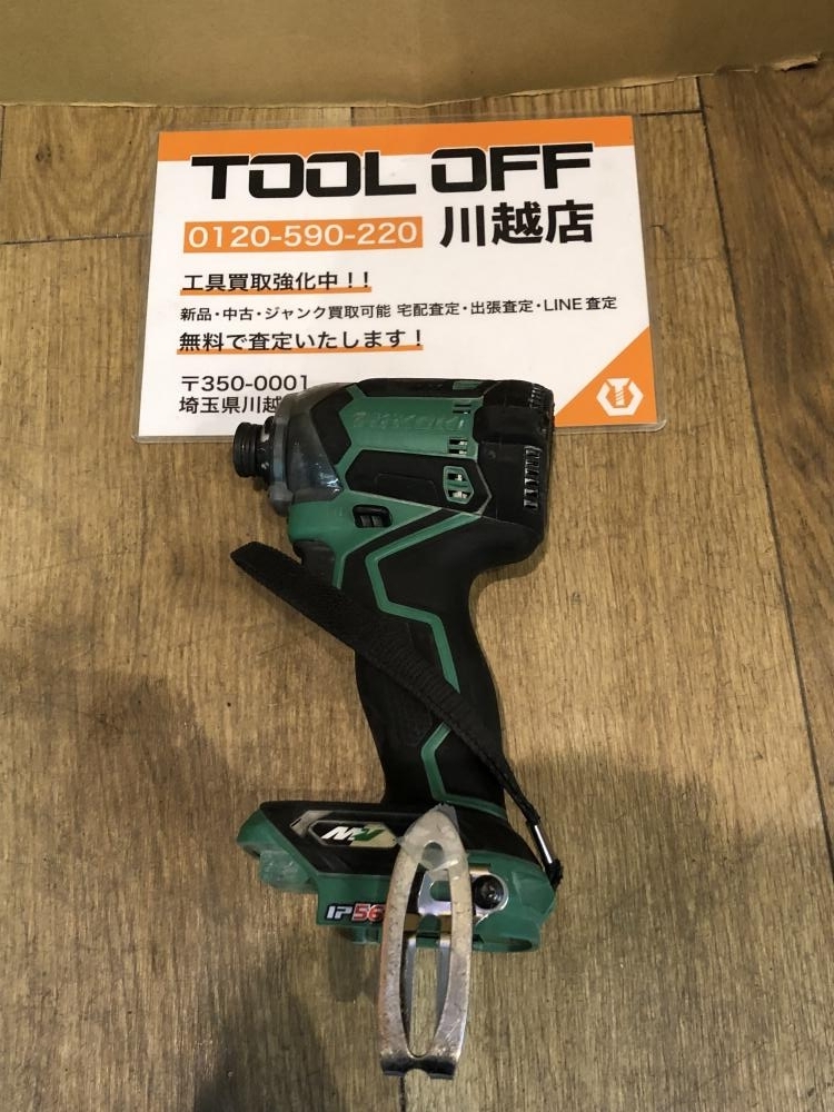 001♪ジャンク品♪ハイコーキ HiKOKI コードレスインパクトドライバ WH36DC 軸ブレ有/本体のみ