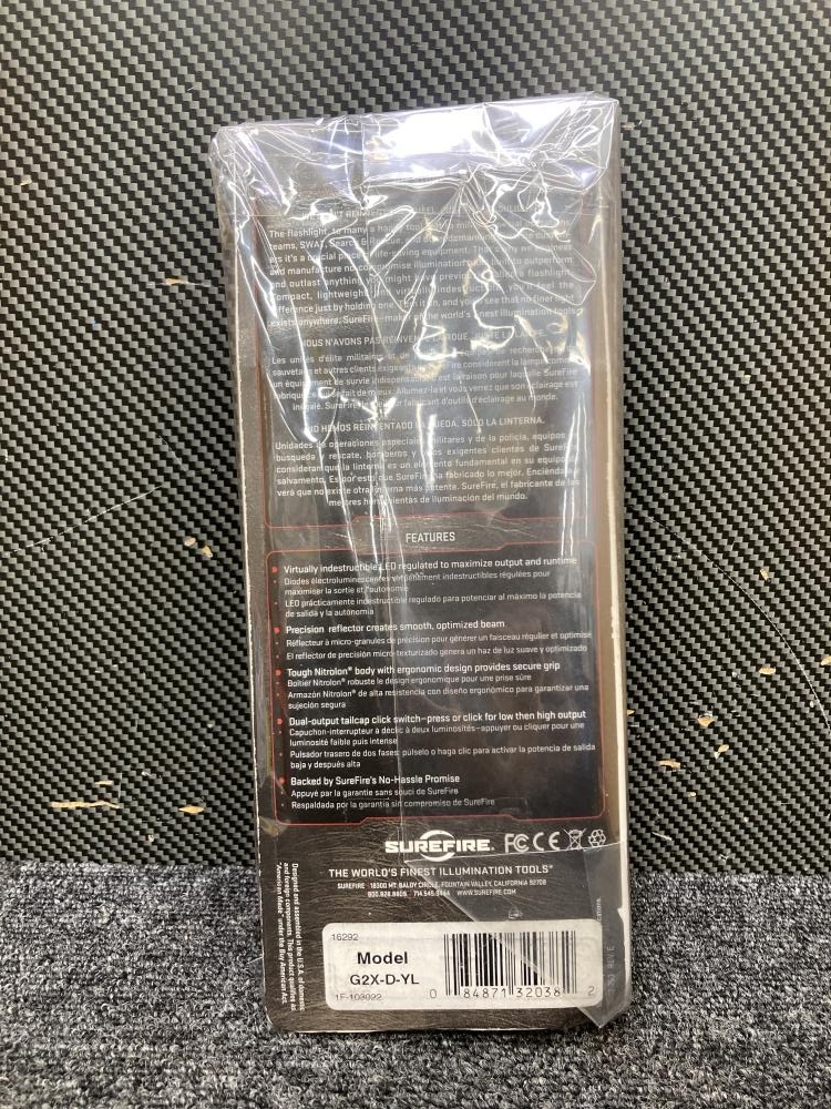 013! не использовался товар! Sure fire SUREFIRE LED свет G2X PRO SX7980E желтый корпус + аккумулятор товары долгосрочного хранения 