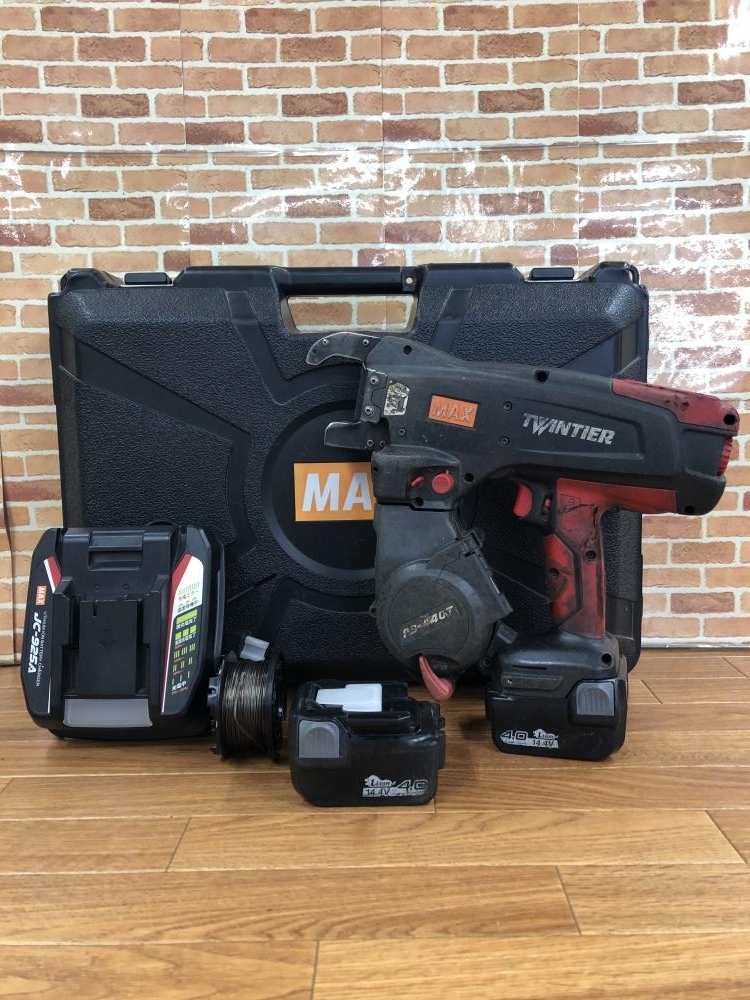 003☆おすすめ商品☆MAX 鉄筋結束機 ツインタイア RB-440T-B2C/1440A 本体+充電器+バッテリ2個 14V