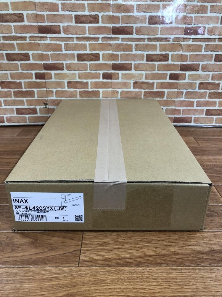 003☆未使用品☆INAX シングルレバー混合栓水 SF-WL420SYX(JW)