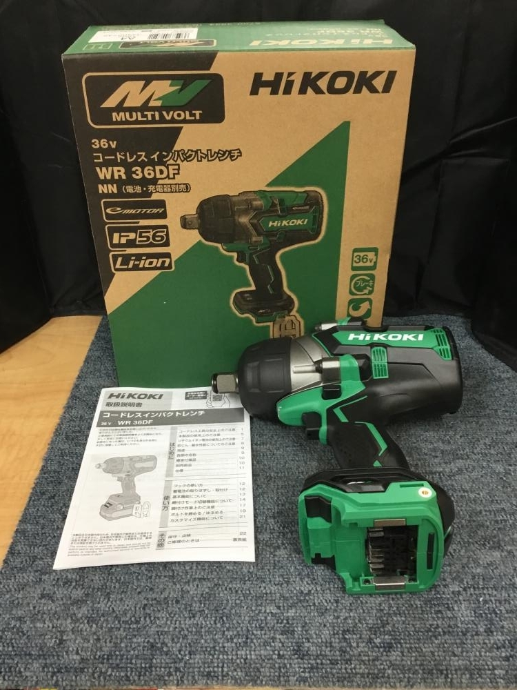 005▽未使用品▽HiKOKI 36V コードレスインパクトレンチ WR36DF NN ※箱入り、本体のみ