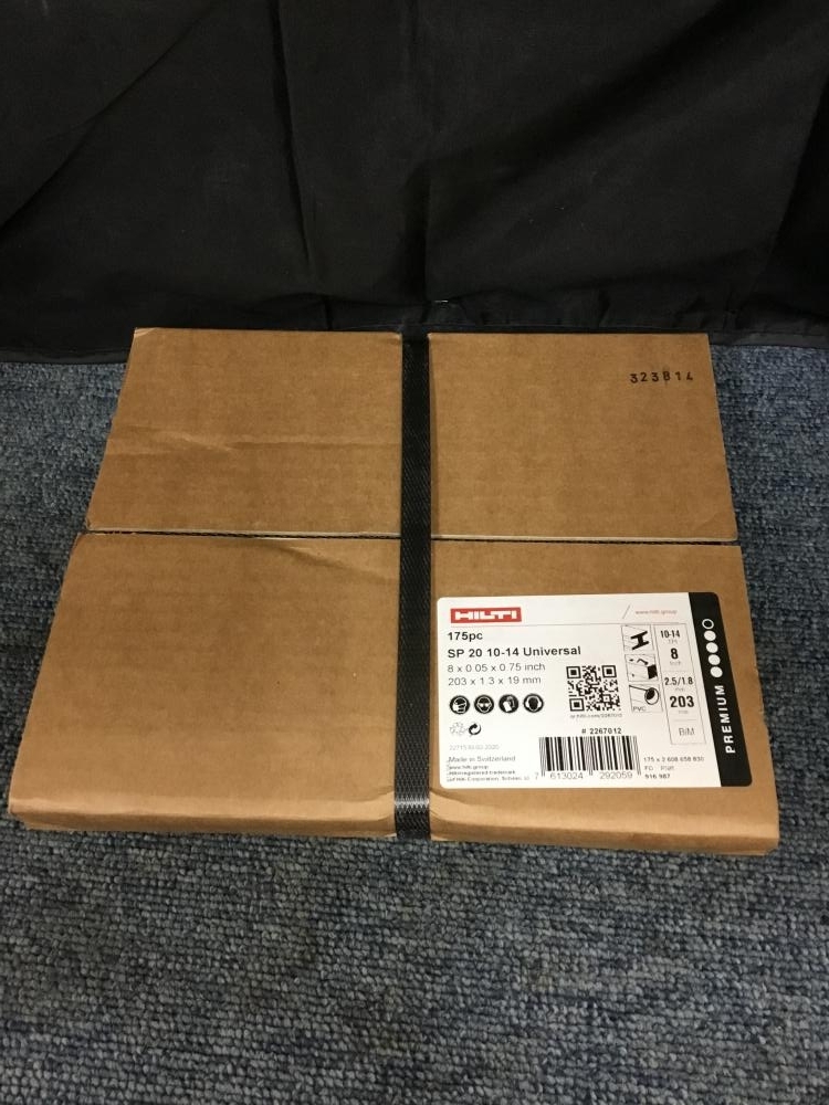 005▽未使用品▽HILTI レシプロソー替刃 175枚入 SP20 10-14Universal 203×1.3×19mm