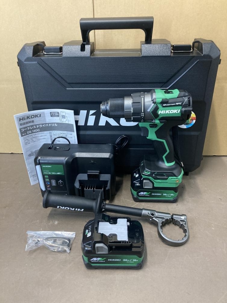 007◇未使用品・即決価格◇HiKOKI コードレスドライバドリル DS18DC 2XPZ
