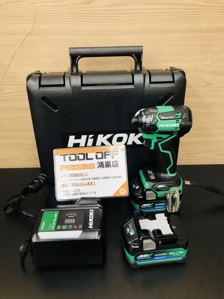 016■未使用品・即決価格■ハイコーキ コードレスインパクトドライバ WH36DC (2XPSZ) 商品状態必読