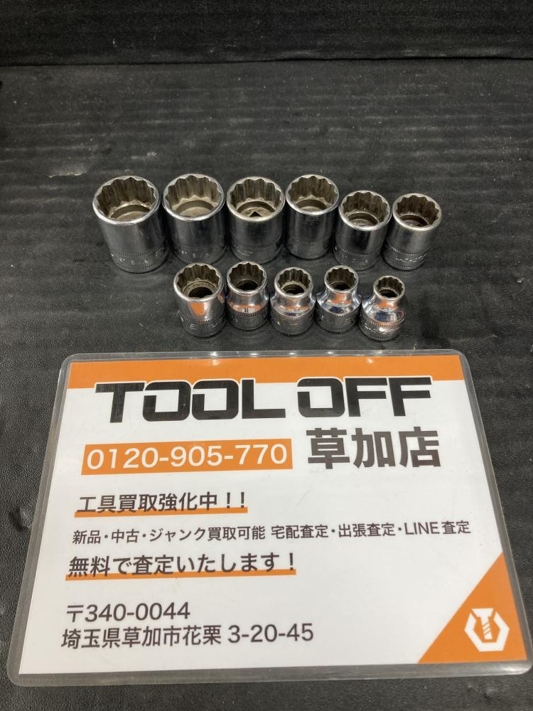 006□おすすめ商品□スナップオン 3/8シャローソケット　11個セット FM8～11　13～19