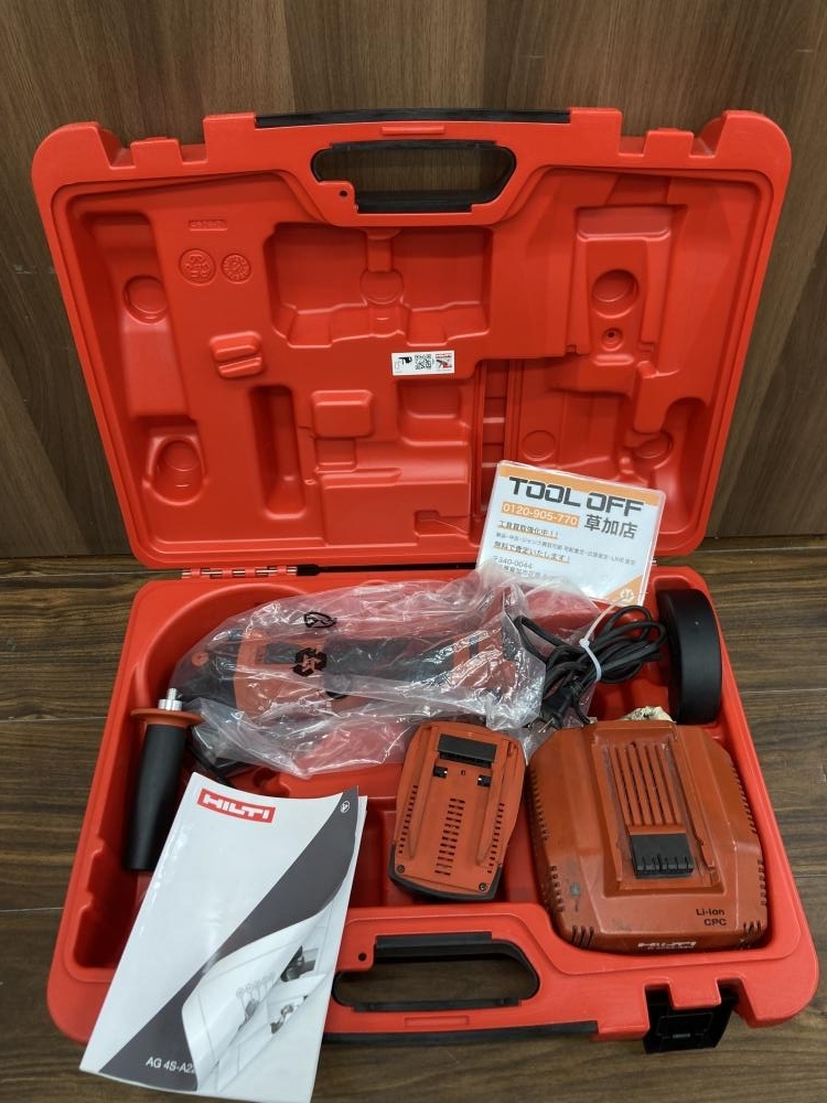 006□おすすめ商品□HILTI 充電式アングルグラインダー AG 4S 006□おすすめ商品□HILTI 充電式アングルグラインダー AG 4S