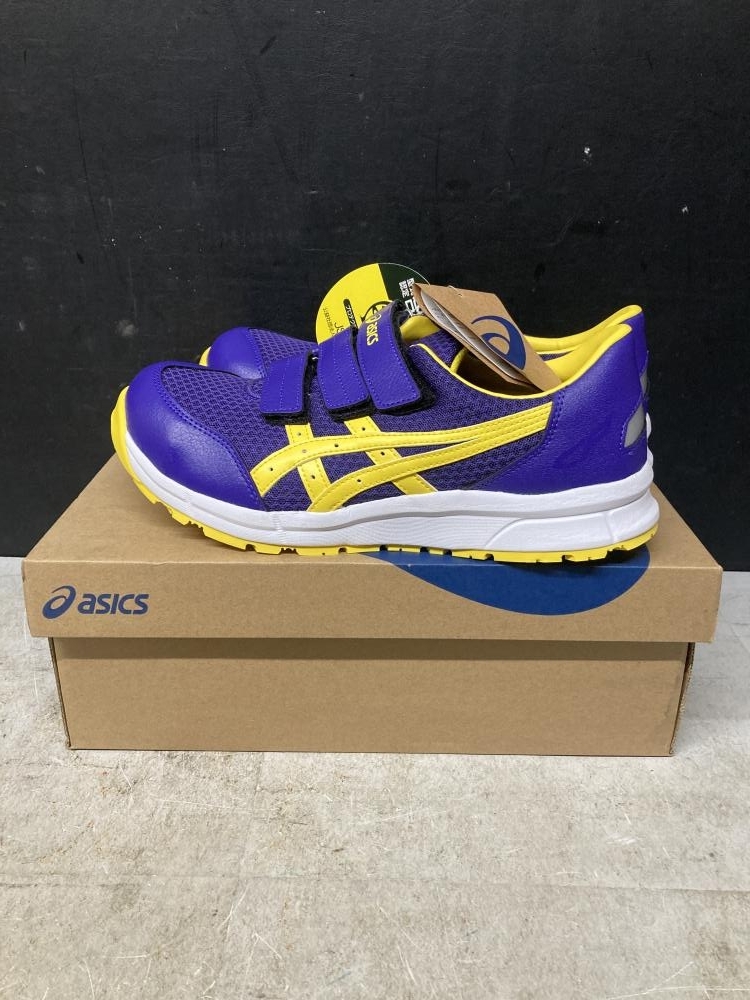 019■未使用品■asics 安全靴(WINJOB)26.5㎝ CP202 パープル/イエロー