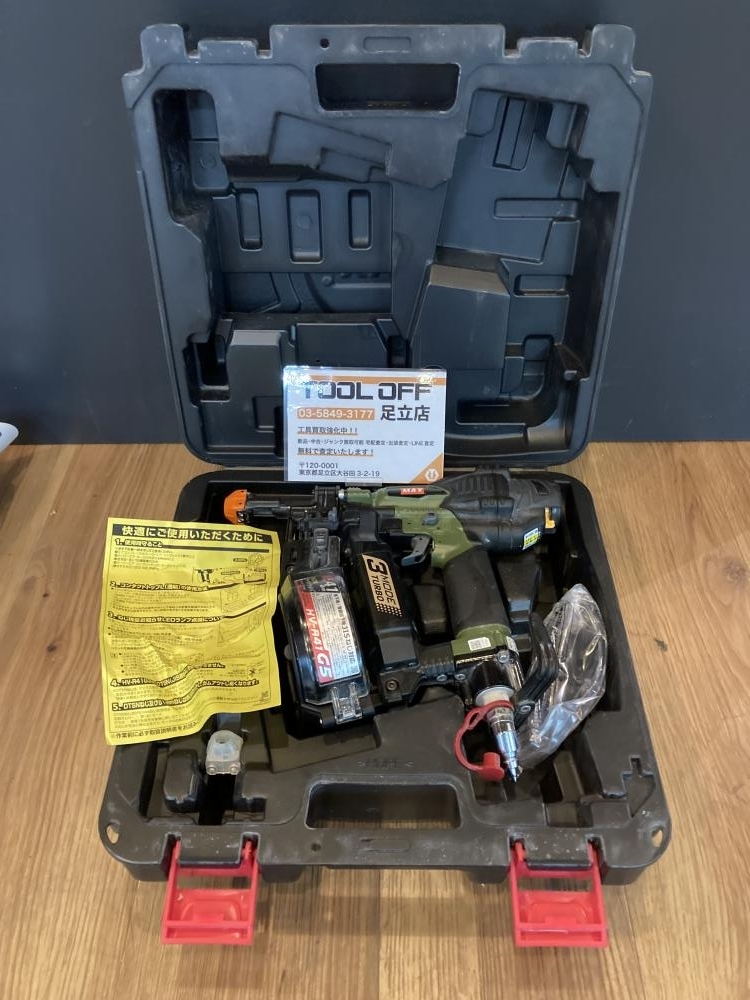 023◆おすすめ商品◆マックス 41mm高圧ねじ打機 ターボドライバ HV-R41G5 ミリタリーグリーン ※付属品あり