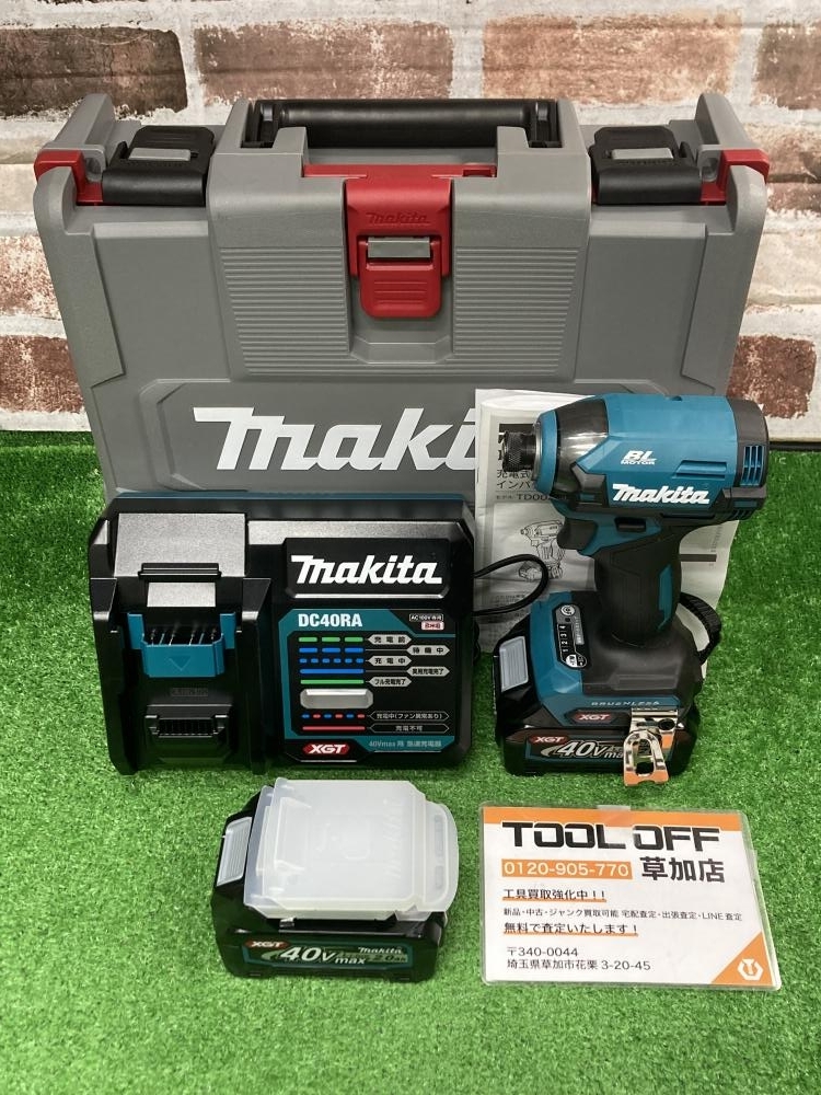 006□未使用品□マキタ 充電式インパクトドライバ TD003GRAX